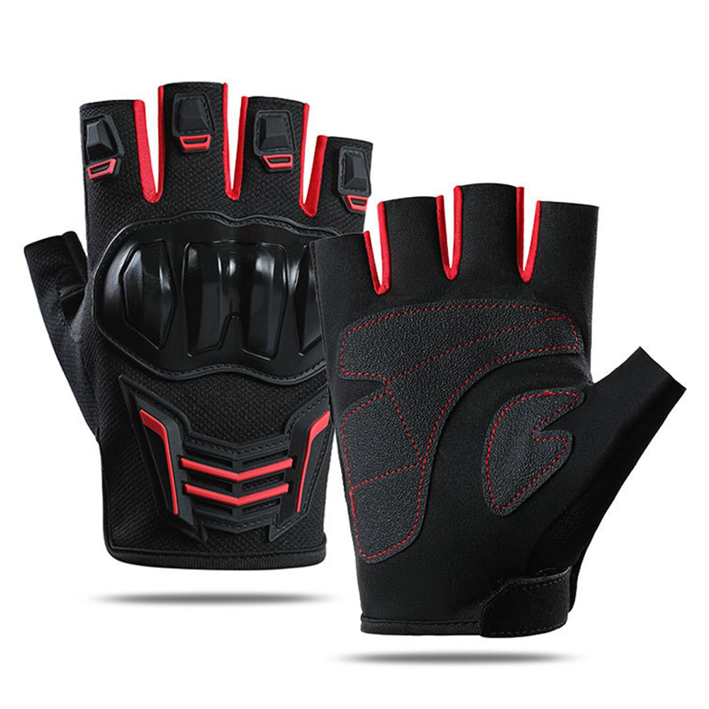 Cycling Glove Padded - Oddychające rękawice motocyklowe letnie bez palców
