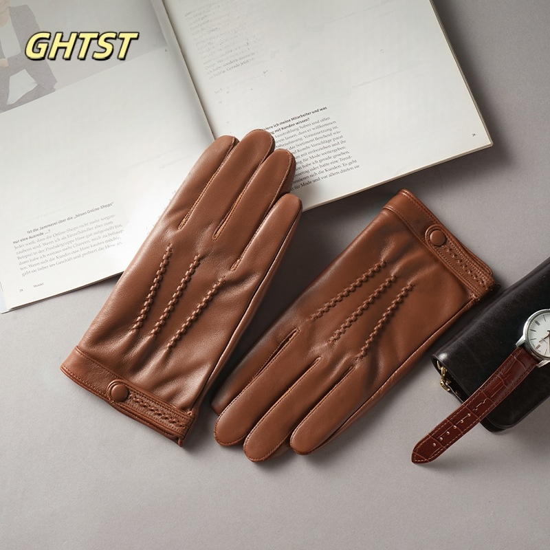 Leather Driving Glove - 2025 nowych mężczyzna zimowe rękawiczki z