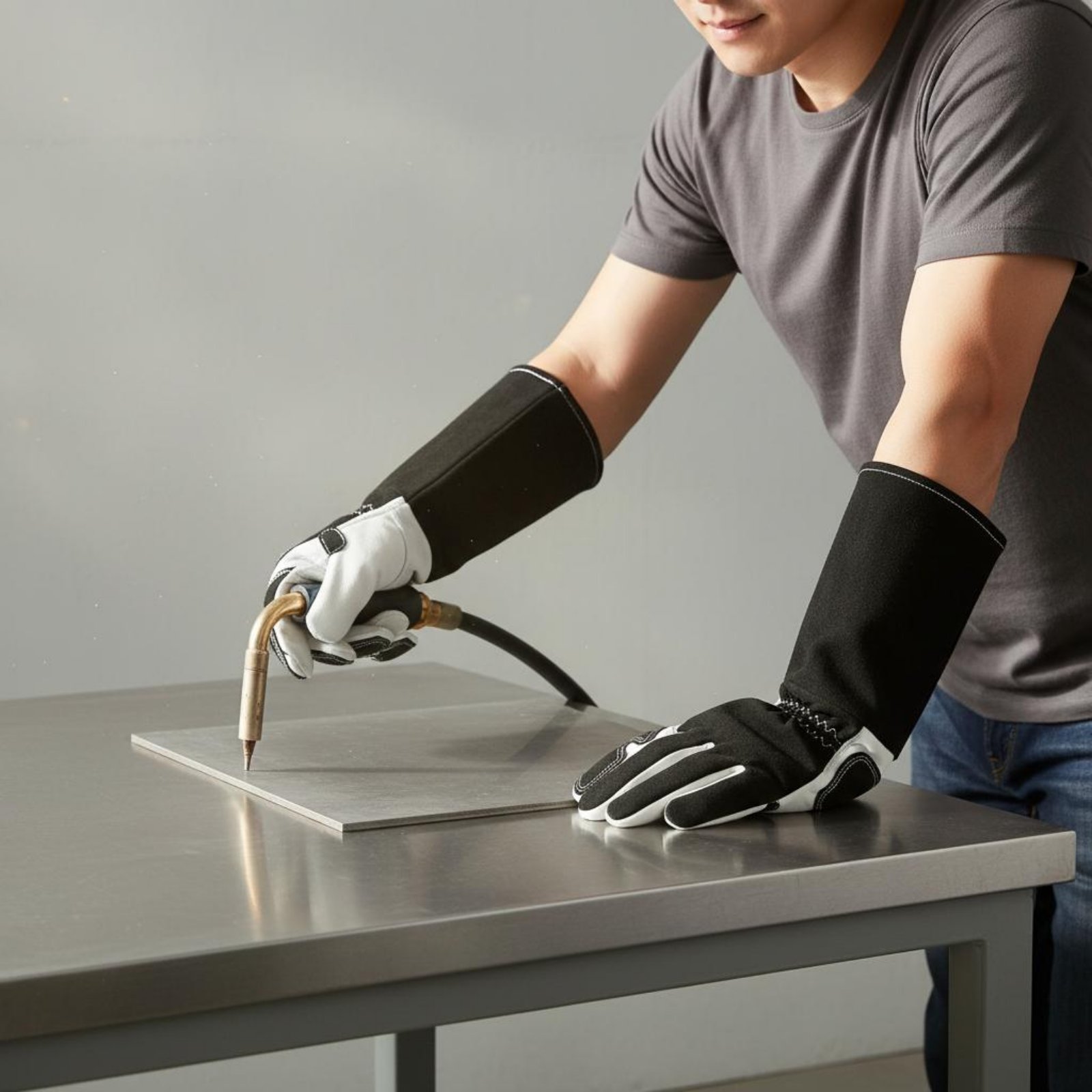 Heat Resistant Glove - Rękawice do obróbki metalu TIG, elastyczna