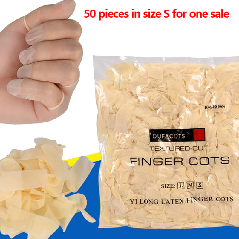 Latex Disposable Glove - 50 sztuk/opakowanie Jednorazowe lateksowe nakładki na