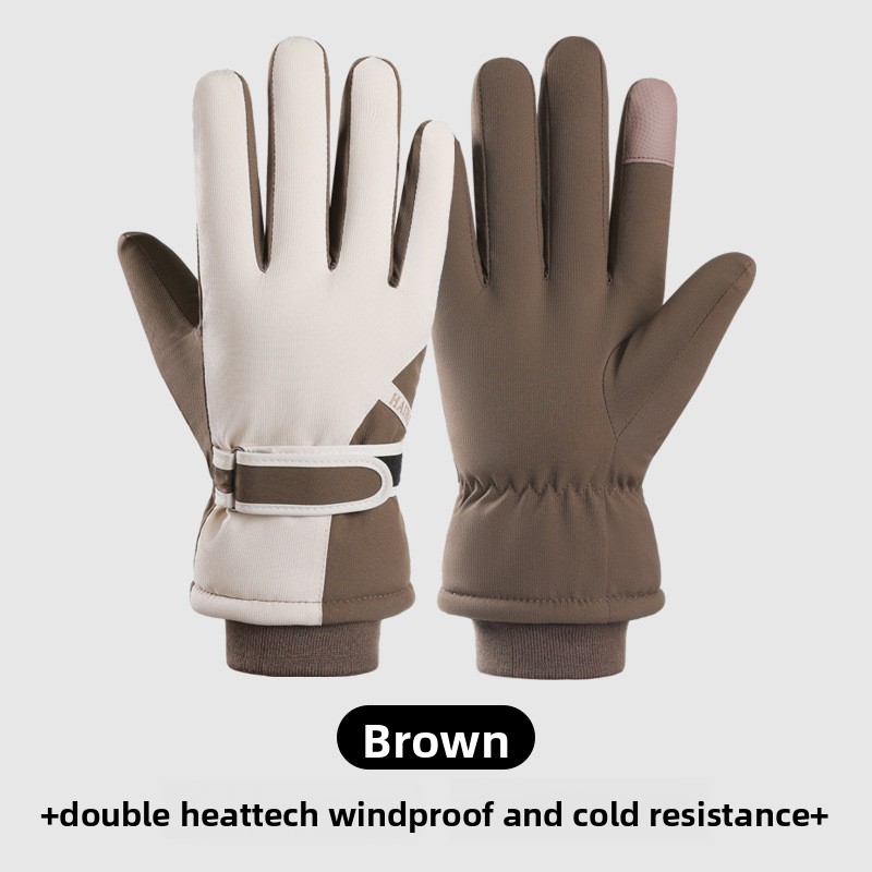 Winter Glove Insulated - Elastyczne, rozciągliwe, ocieplane rękawice odporne na