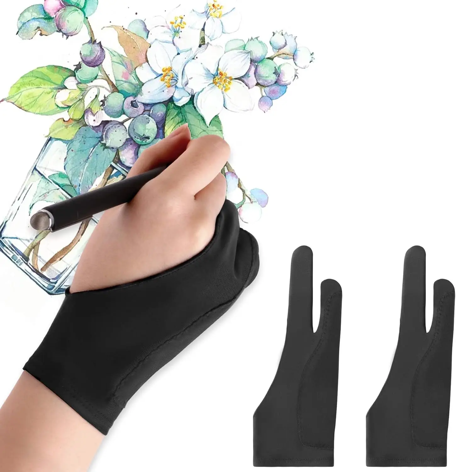 Touchscreen Glove Capacitive - Rękawice antystatyczne S/M/L, dwupalcowe rękawice do