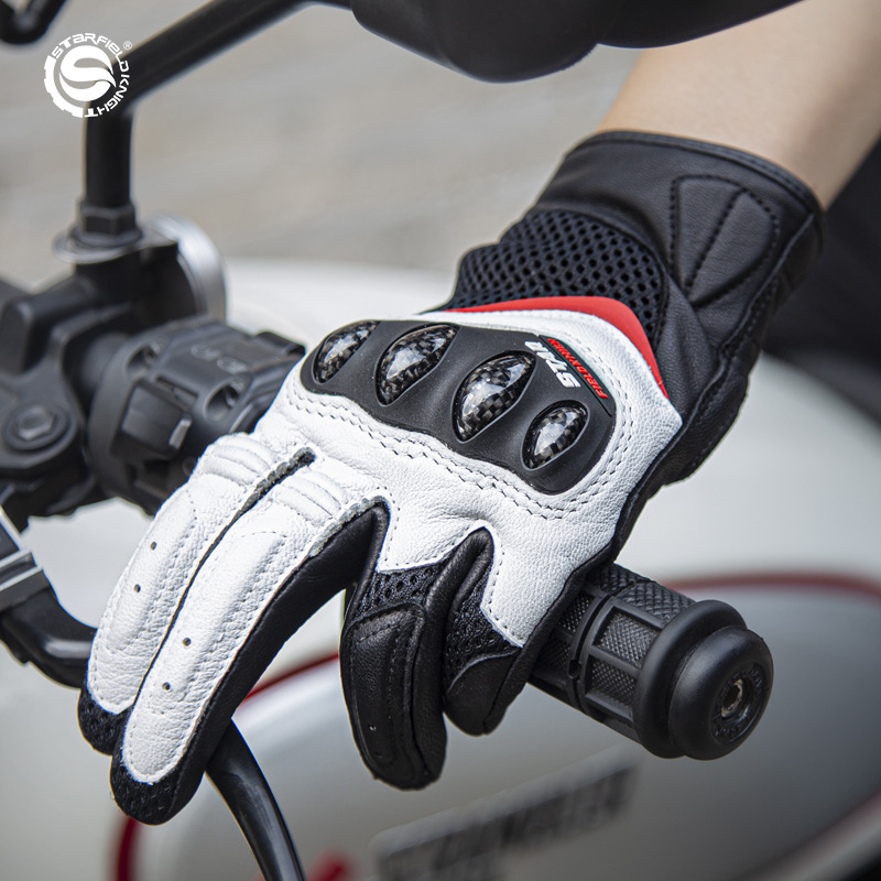 Motorcycle Glove Knuckle - Rękawice motocyklowe damskie STAR FIELD KNIGHT,