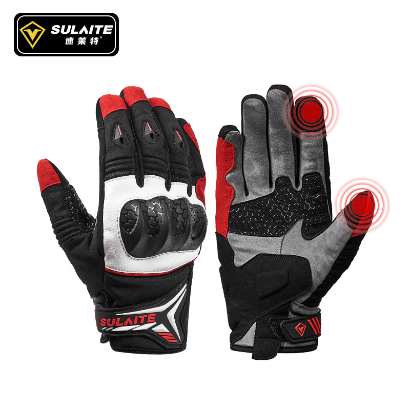 Motorcycle Glove Knuckle - Rękawice motocyklowe SULAITE męskie damskie zimowe
