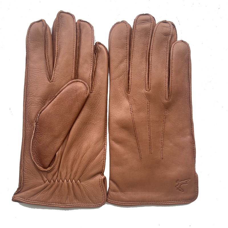 Wool Glove Lined - Wysokiej jakości męskie rękawice ze skóry