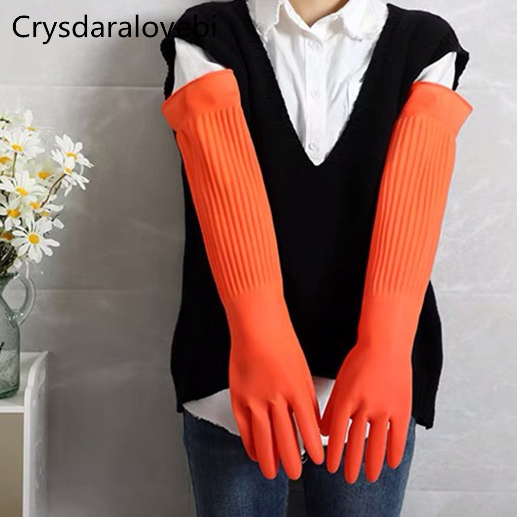 Rubber Glove Cleaning - 45/55cm wodoodporne rękawice domowe ciepłe rękawice