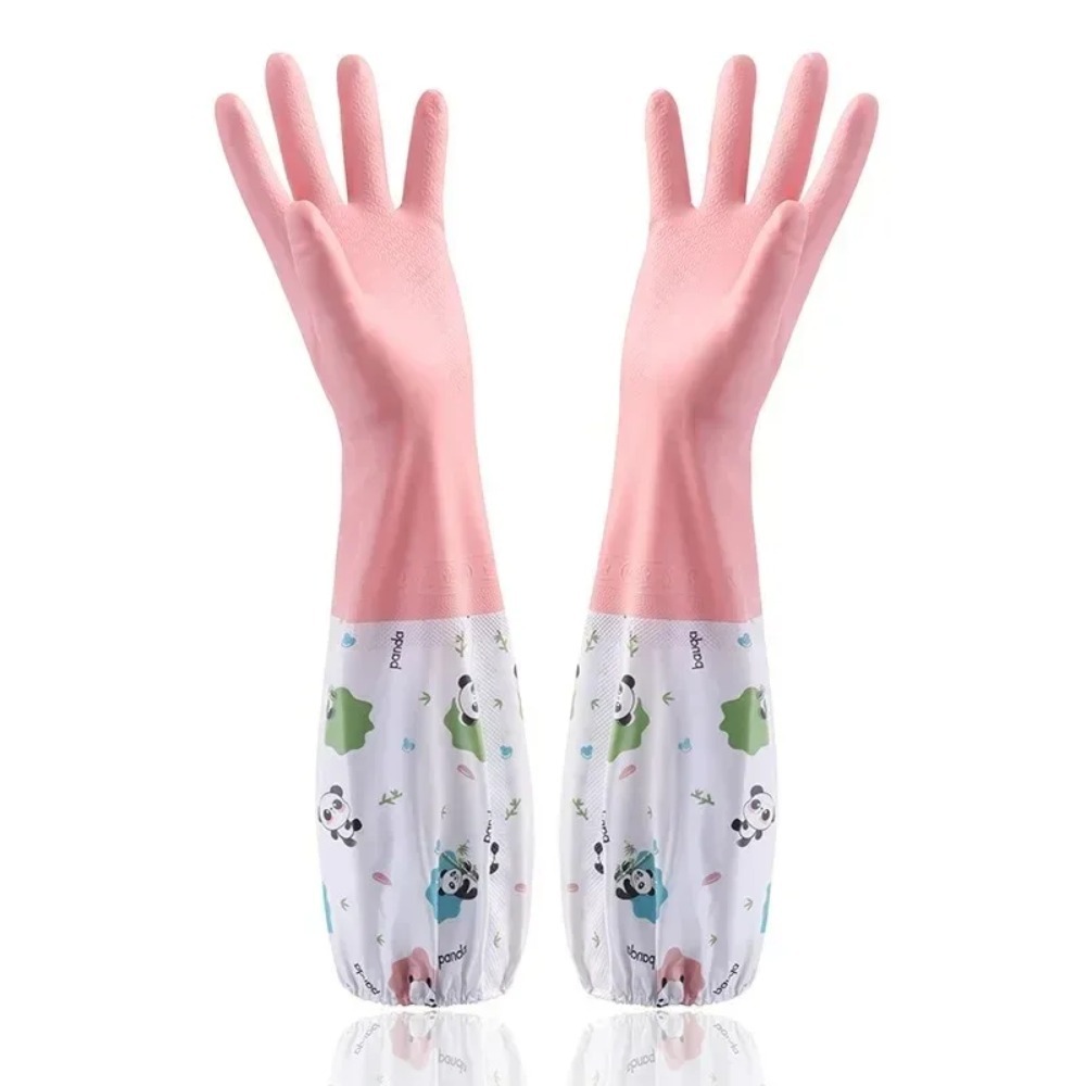 Dish Glove Rubber - Długie, wodoodporne, gumowe rękawice kuchenne do