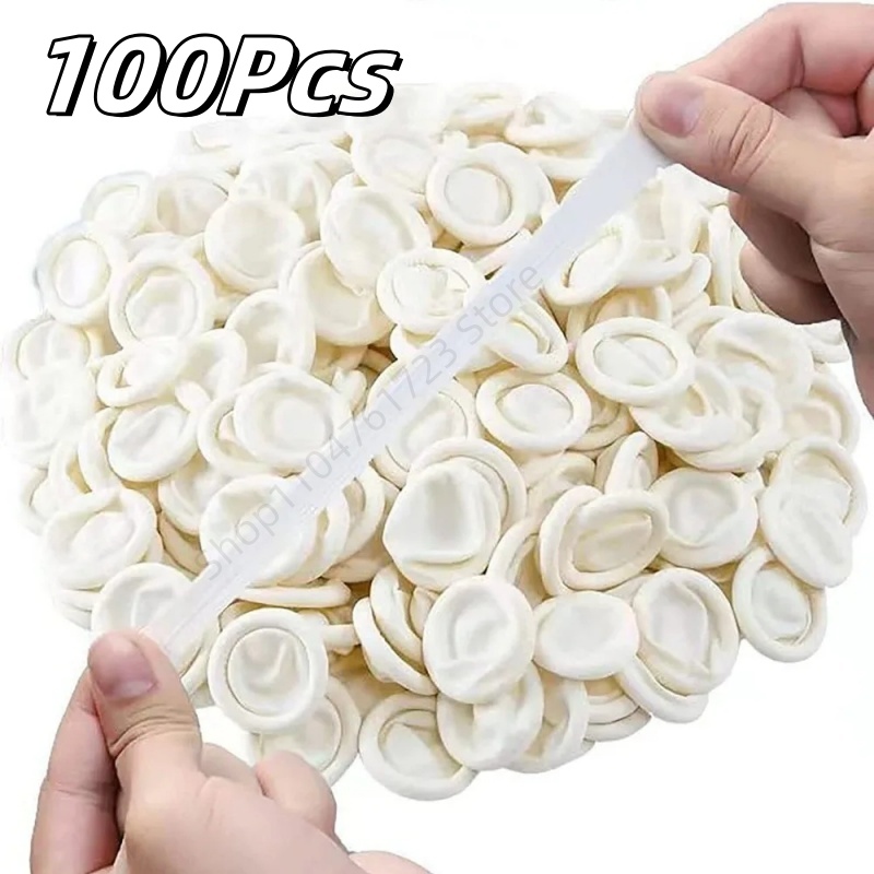 Latex Disposable Glove - 100 szt. Jednorazowe gumowe nakładki na