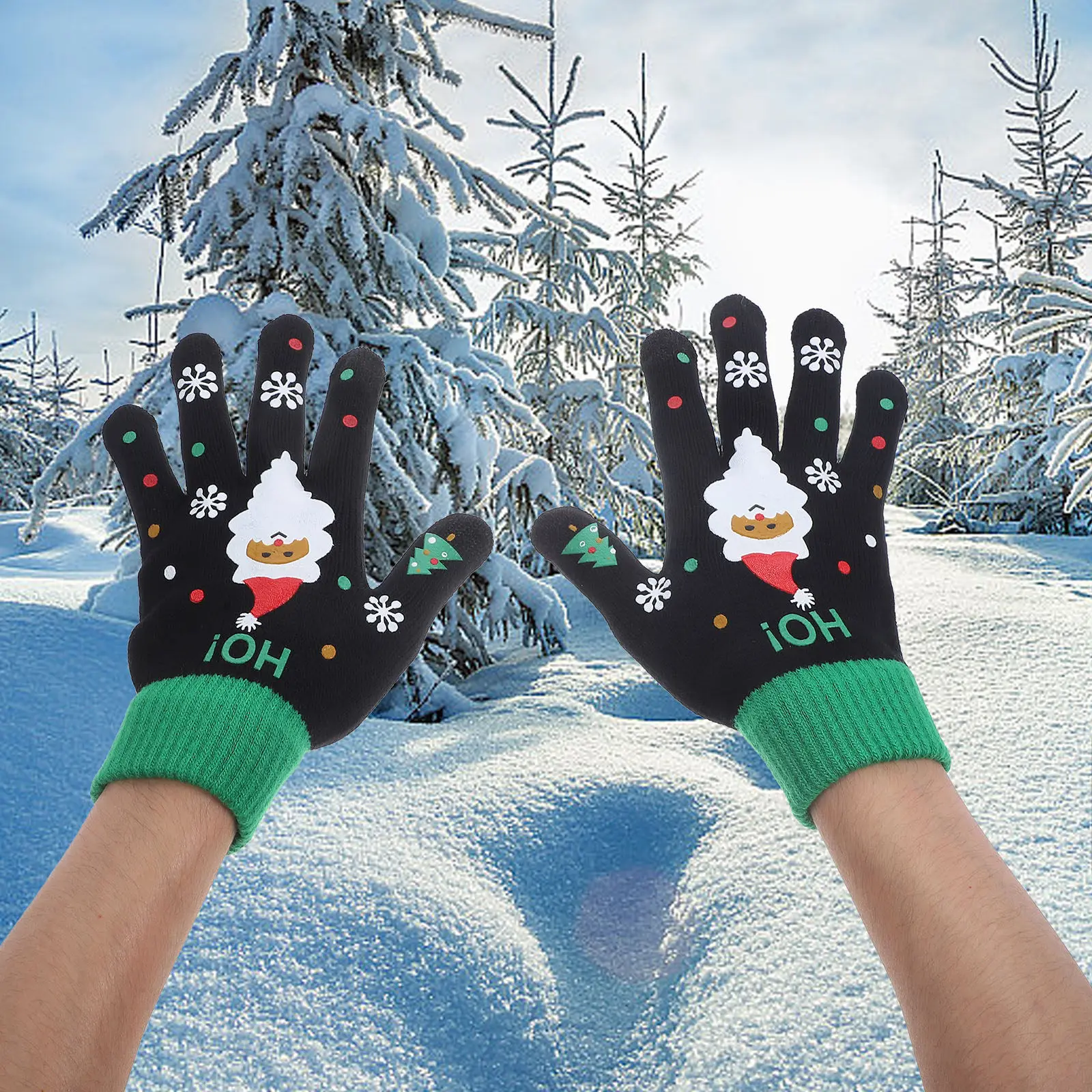 Wool Glove Lined - 1-20 Par Zimowych Rękawic Dzianinowych z