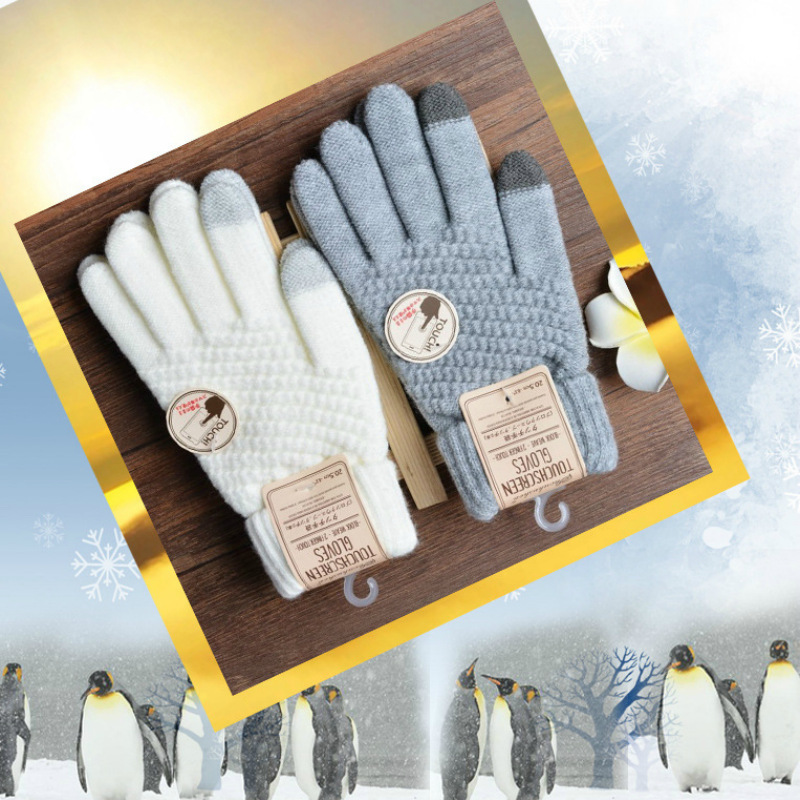 Magic Touch Glove - Jesień Zima Nowe Dwuwarstwowe Rękawiczki Królicze