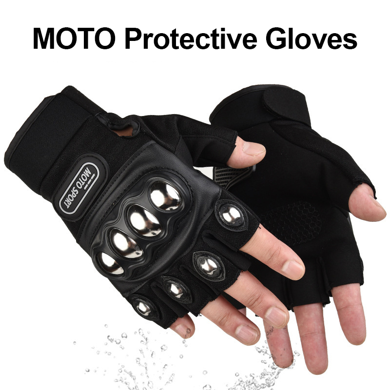 Motorcycle Glove Knuckle - Rękawice motocyklowe męskie taktyczne rowerowe MTB