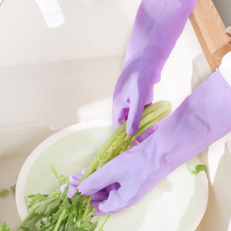 Dish Glove Rubber - 1 Para Lateksowych Rękawic do Czyszczenia