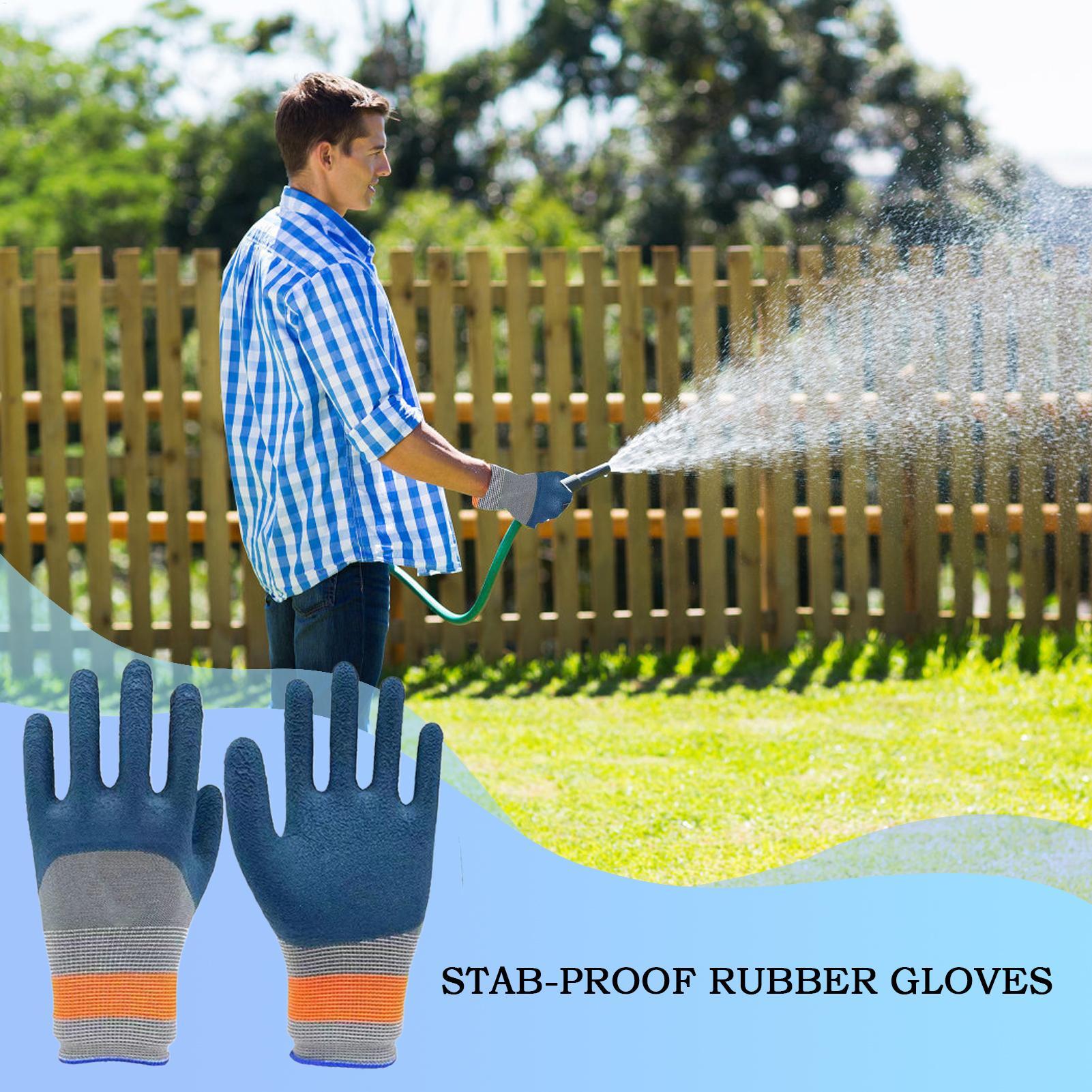 Gardening Glove Waterproof - Rękawice ogrodnicze lateksowe wodoodporne rękawice hortnicze