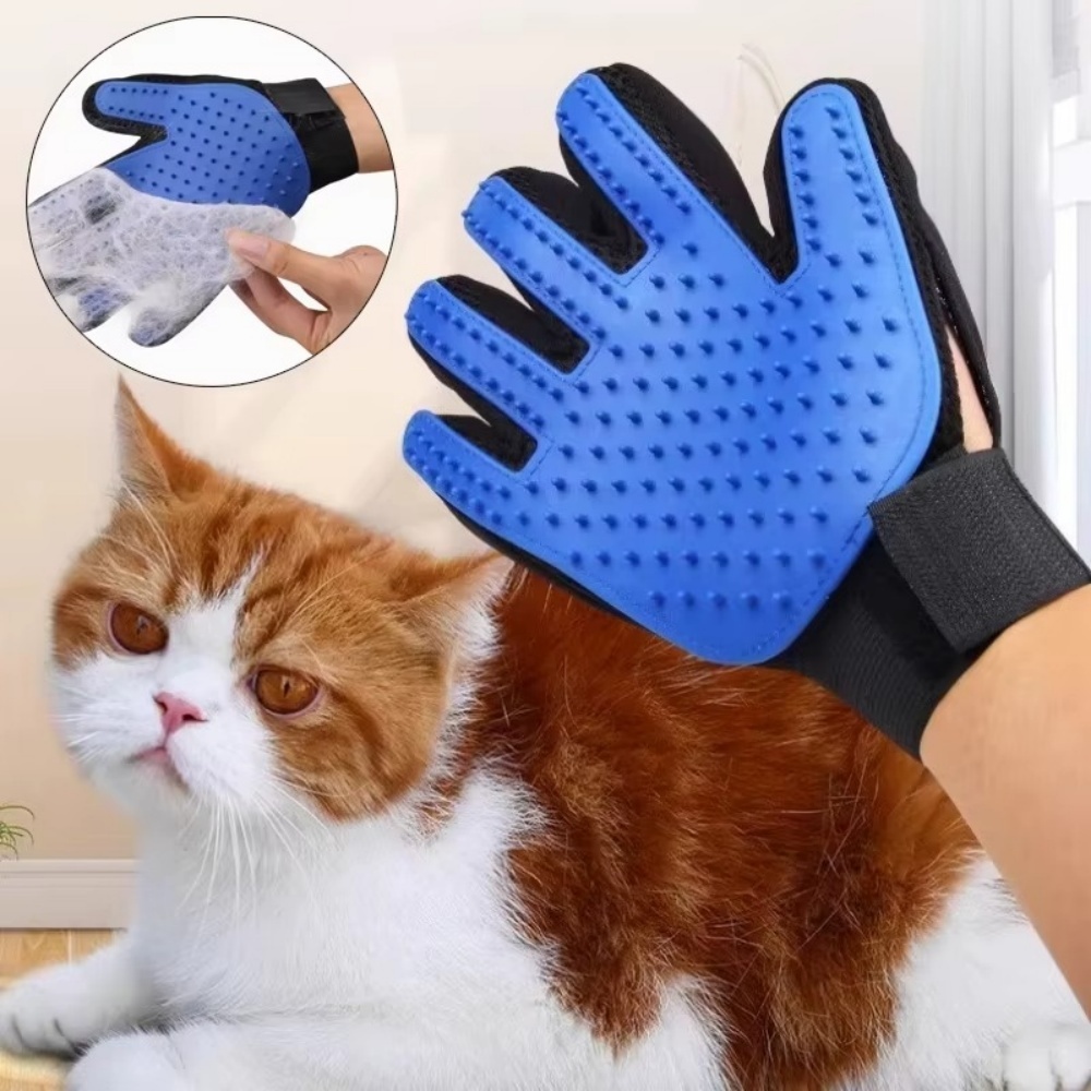 Rubber Glove Cleaning - Rękawice do pielęgnacji zwierząt (kota, psa),