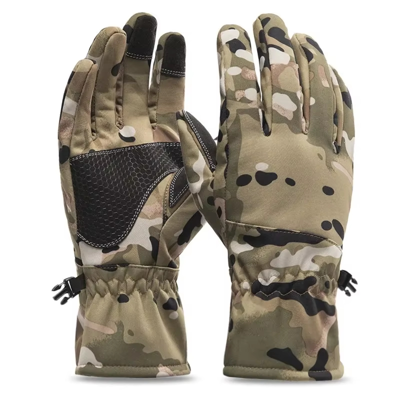 Ski Glove Waterproof - Rękawice taktyczne outdoorowe kamuflażowe myśliwskie ciepłe