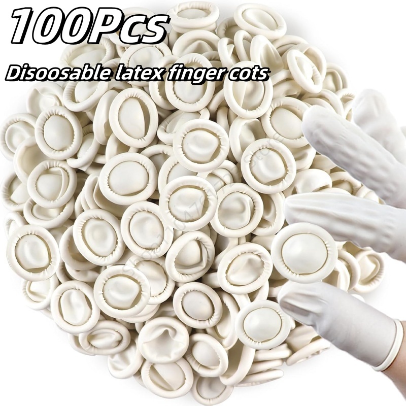 Latex Disposable Glove - 100 szt. Jednorazowe gumowe nakładki na