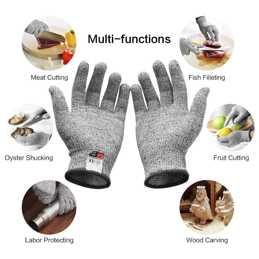 Cut Resistant Glove - Rękawice budowlane HPPE klasy 5, odporne