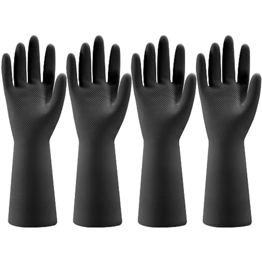 Dish Glove Rubber - 4 pary gumowych rękawic kuchennych do
