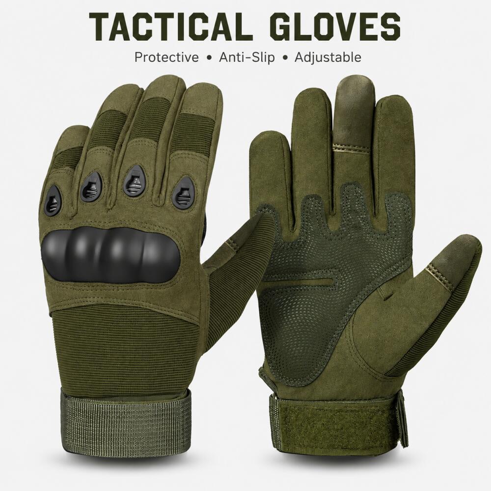 Motorcycle Glove Knuckle - Rękawice taktyczne zakrywające całe palce z