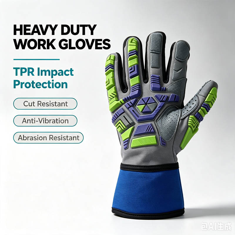 Work Glove Impact - Wytrzymałe rękawice ochronne do pracy, odporność