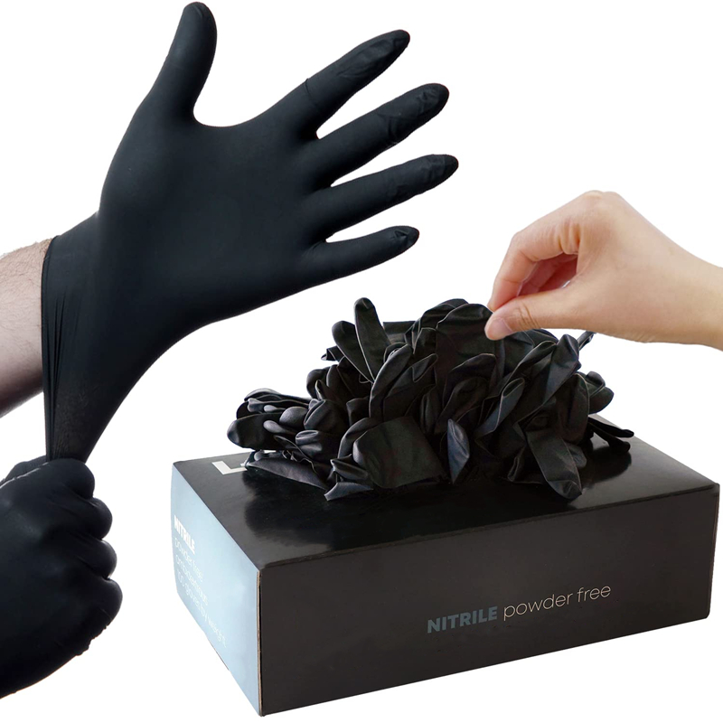 Nitrile Mechanic Glove - 20/50/100 SZTUK Czarne Rękawice Nitrylowe Jednorazowe