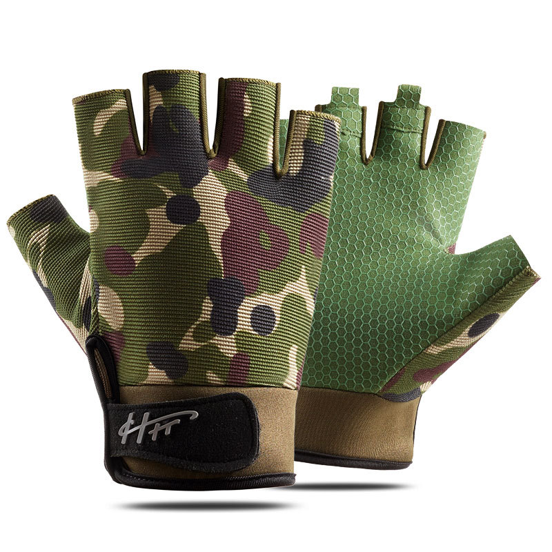 Cycling Glove Padded - 1 para rękawice wędkarskie pół palca