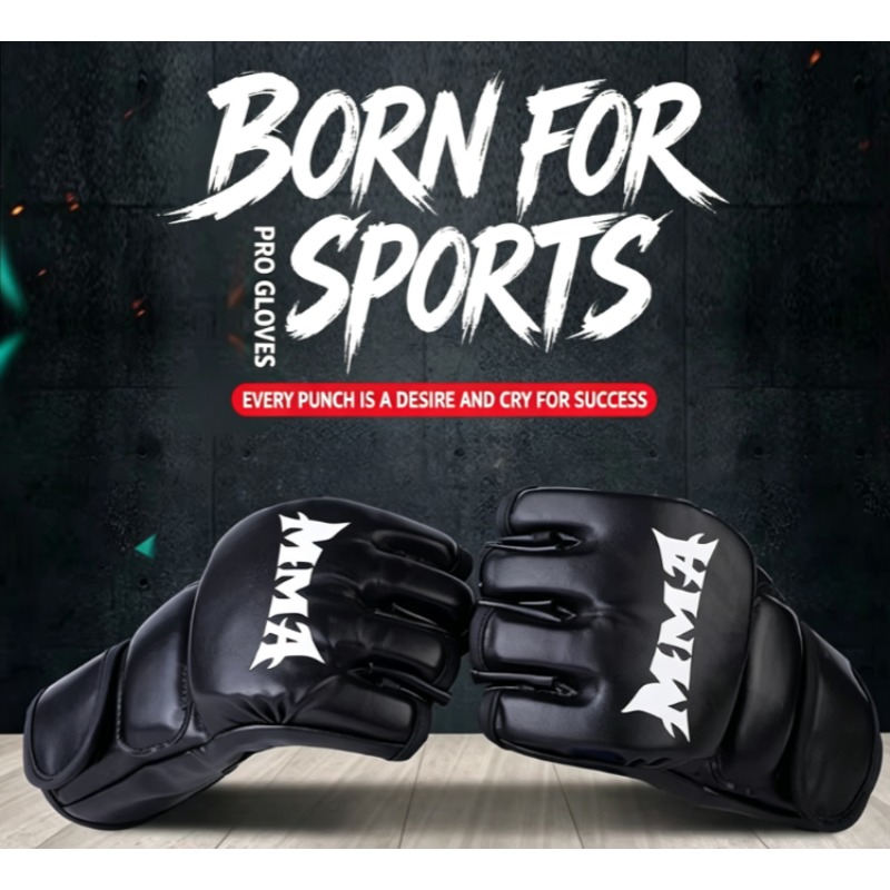 Motorcycle Glove Knuckle - Profesjonalne rękawice bokserskie treningowe fitness, skórzane,