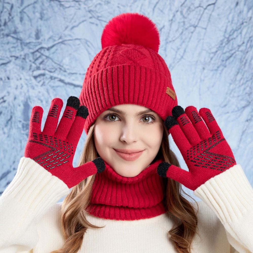 3-częściowy zestaw: czapka, sz – Wool Glove Lined recenzja i cena