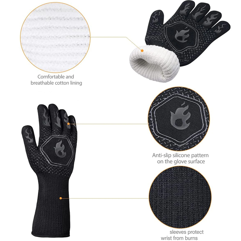 1 Para Rękawic Kuchennych, Ogn – Oven Mitt Silicone recenzja i cena