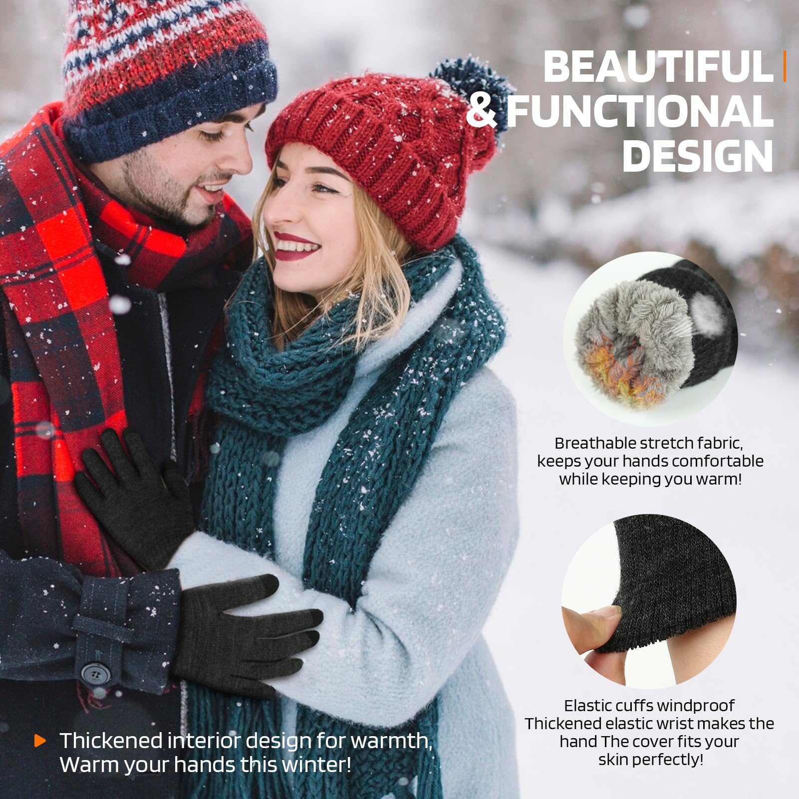 1-5Pairs Zimowe rękawice do bi – Magic Touch Glove recenzja i cena