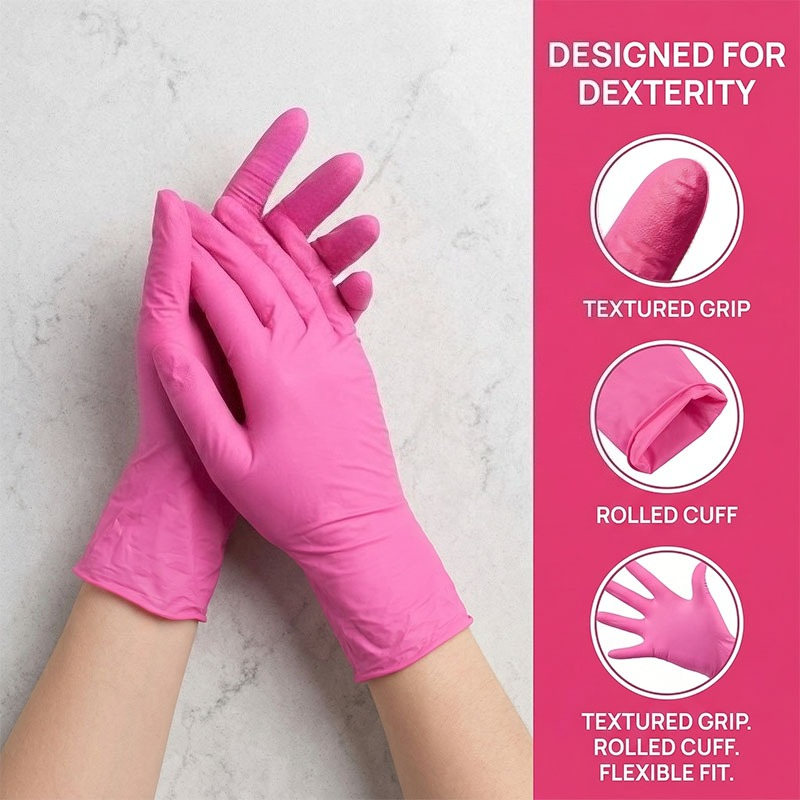 10-100 SZT. Różowe Nitrylowe R – Nitrile Mechanic Glove recenzja i cena