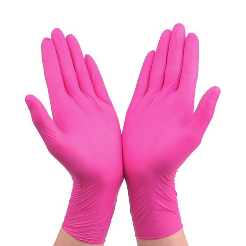 Różowo-czarne jednorazowe ręka – Nitrile Mechanic Glove recenzja i cena