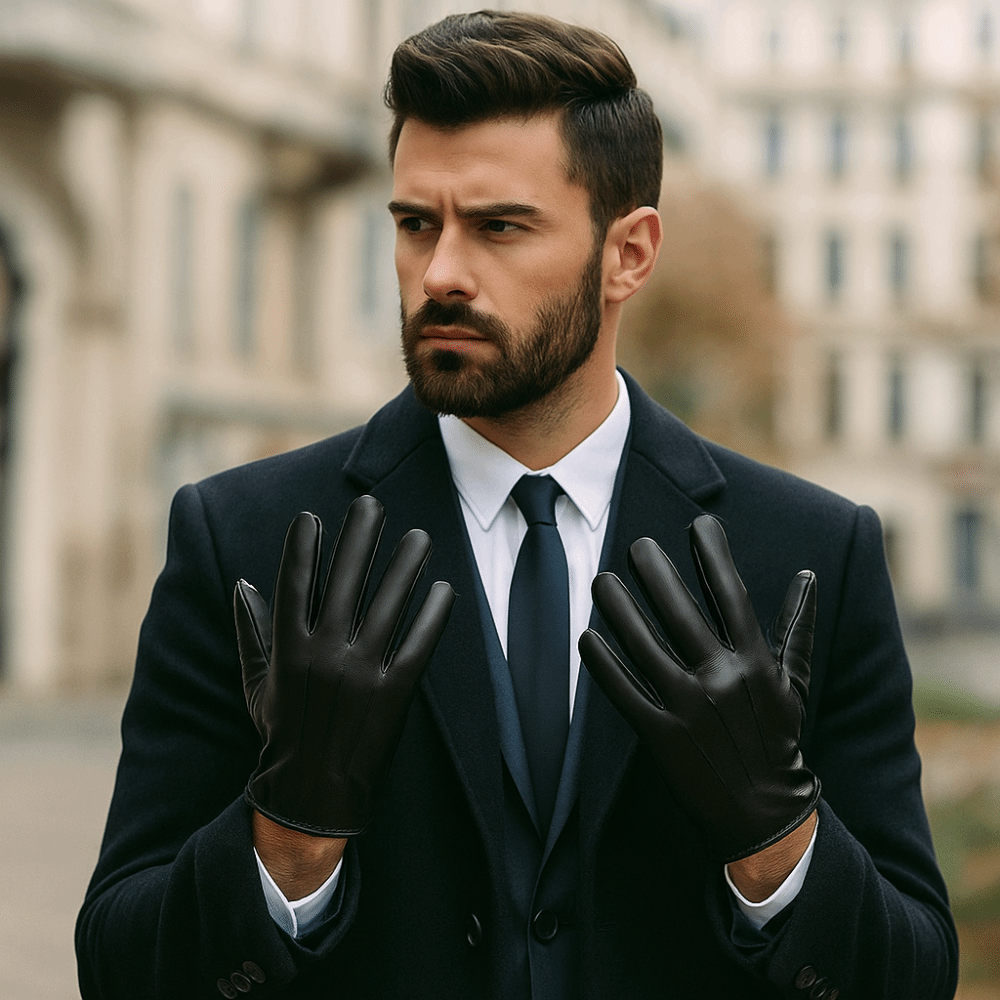 Czarne rękawiczki do prowadzen – Leather Driving Glove recenzja i cena
