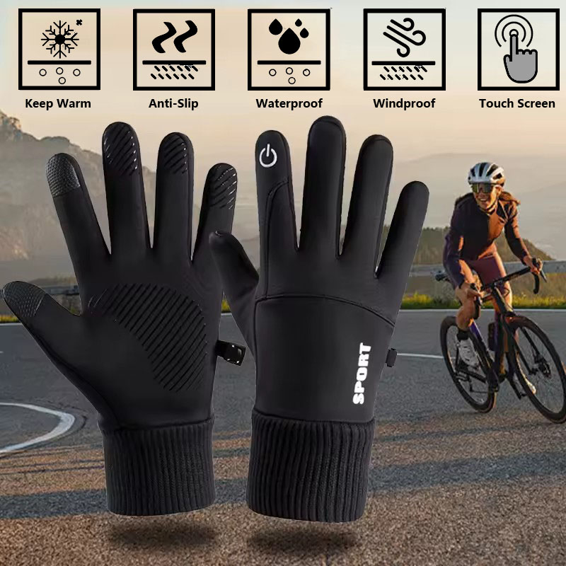Czarne Zimowe Ciepłe Rękawice  – Ski Glove Waterproof recenzja i cena