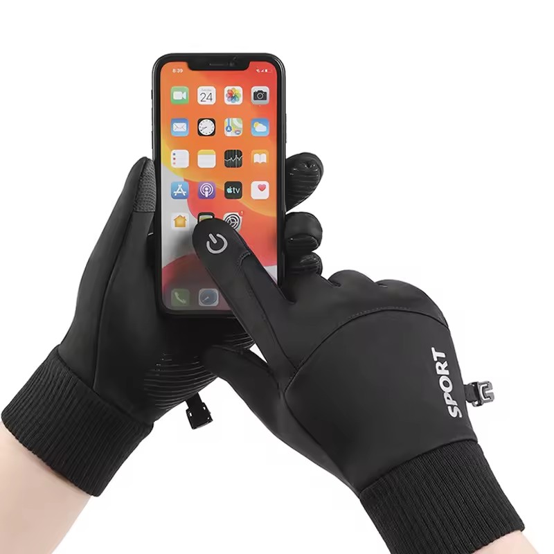 Czarne Zimowe Ciepłe Rękawice  – Ski Glove Waterproof recenzja i cena