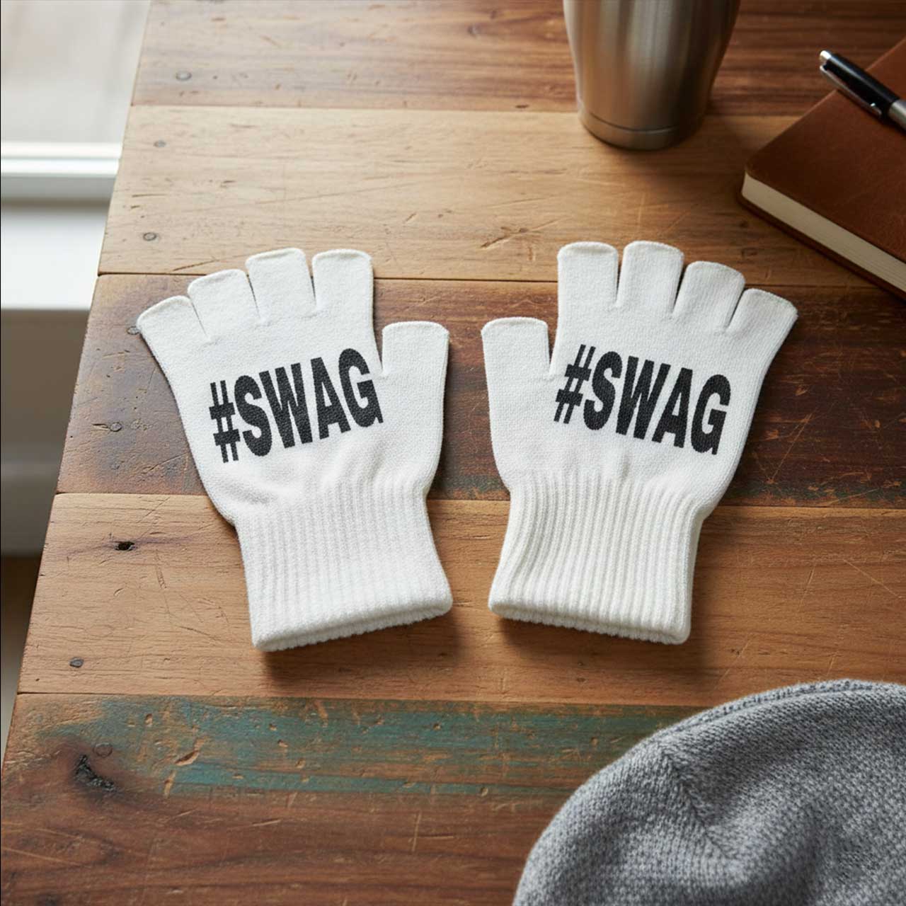 Rękawiczki bez palców unisex,  – Fingerless Glove Knit recenzja i cena