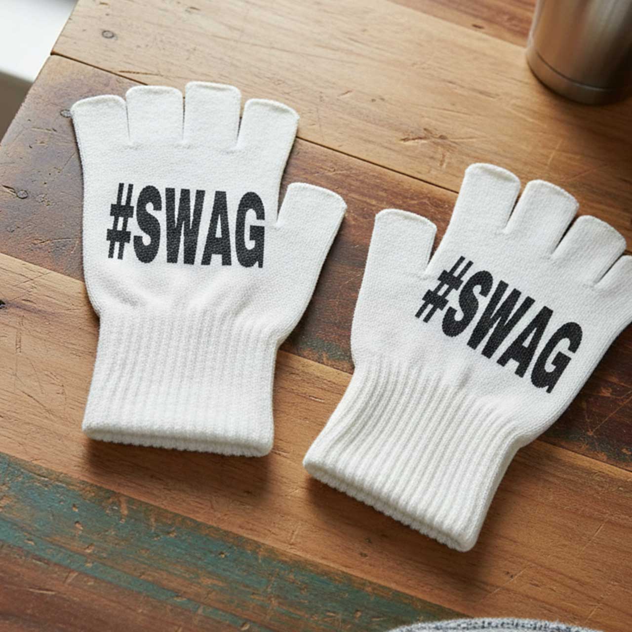 Rękawiczki bez palców unisex,  – Fingerless Glove Knit recenzja i cena