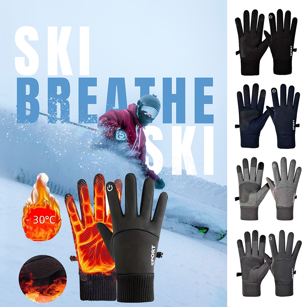 Zimowe rękawice rowerowe wiatr – Ski Glove Waterproof recenzja i cena