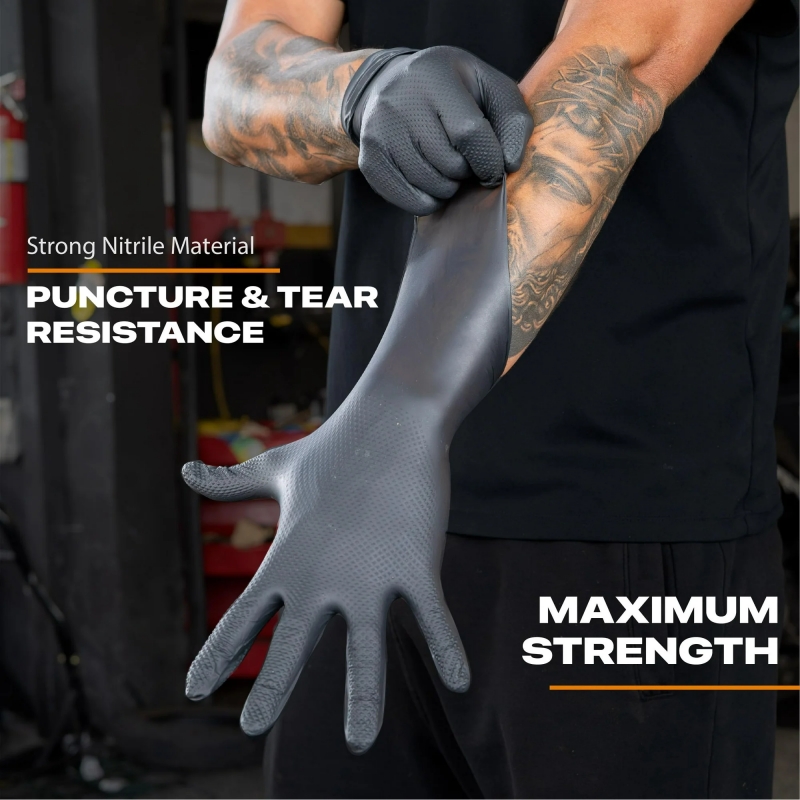 Czarne, wytrzymałe, jednorazow – Nitrile Mechanic Glove recenzja i cena