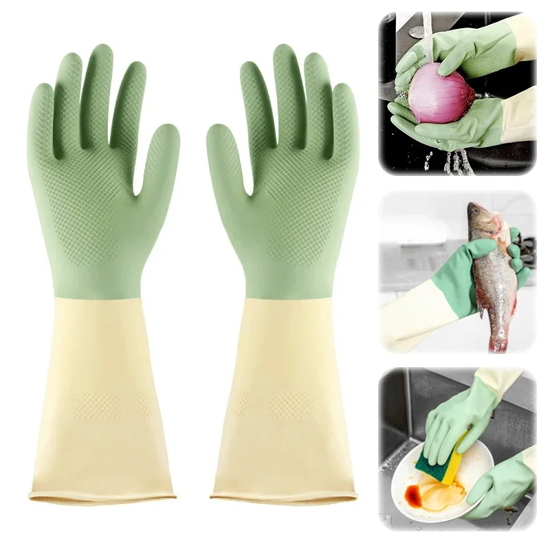 Grube rękawice kuchenne, rękaw – Dish Glove Rubber recenzja i cena