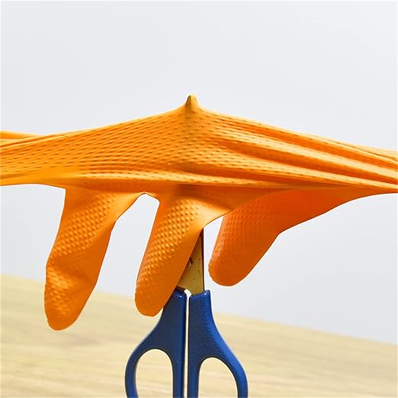 Wytrzymałe pomarańczowe rękawi – Nitrile Mechanic Glove recenzja i cena