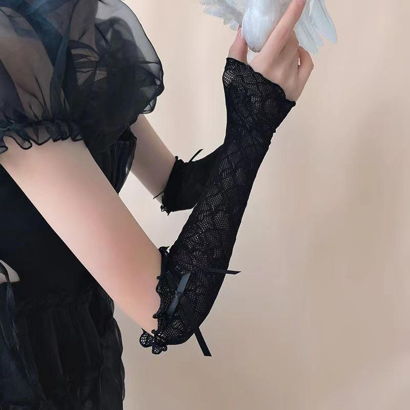 Letnie długie koronkowe rękawi – Fingerless Glove Knit recenzja i cena