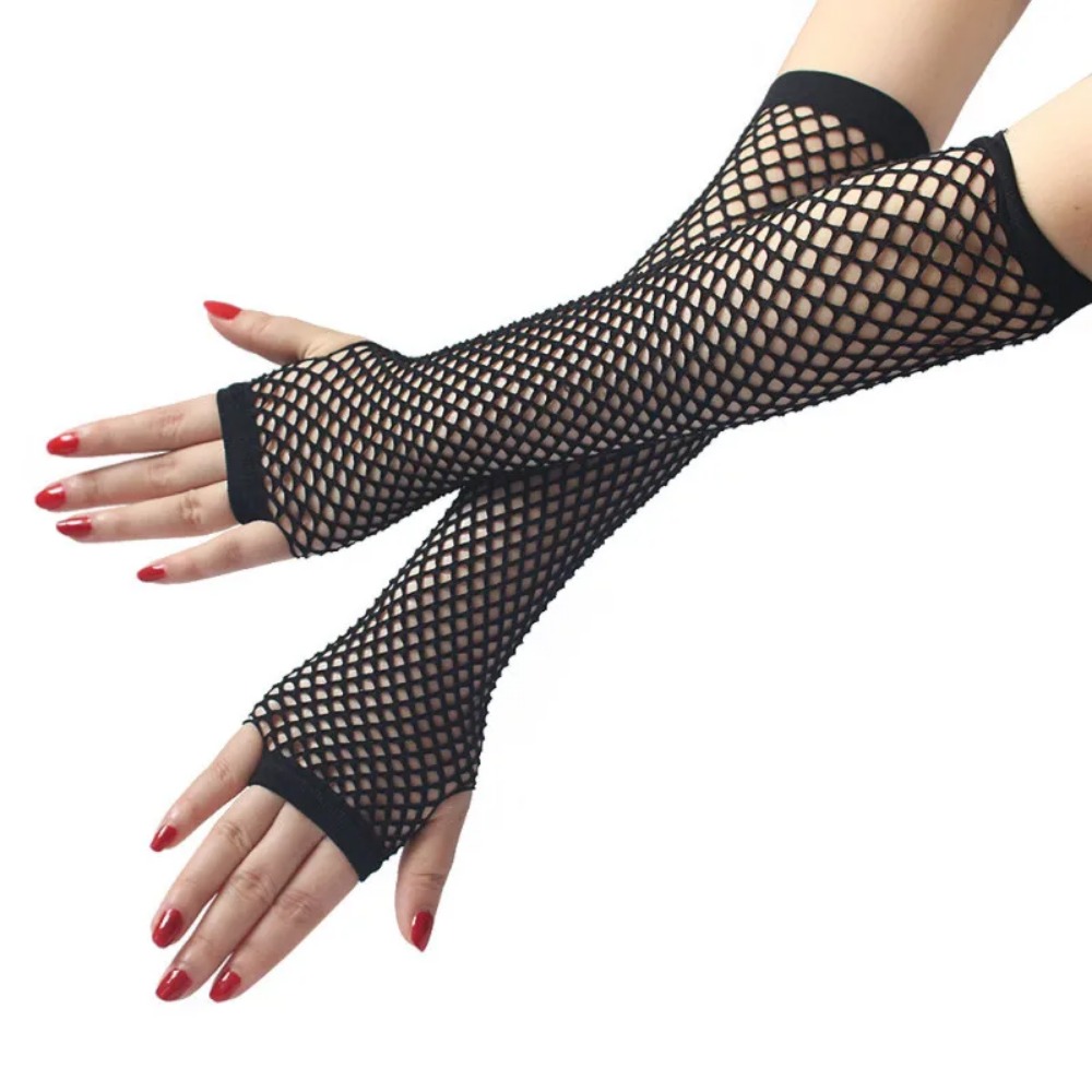 Damskie neonowe rękawiczki bez – Fingerless Glove Knit recenzja i cena