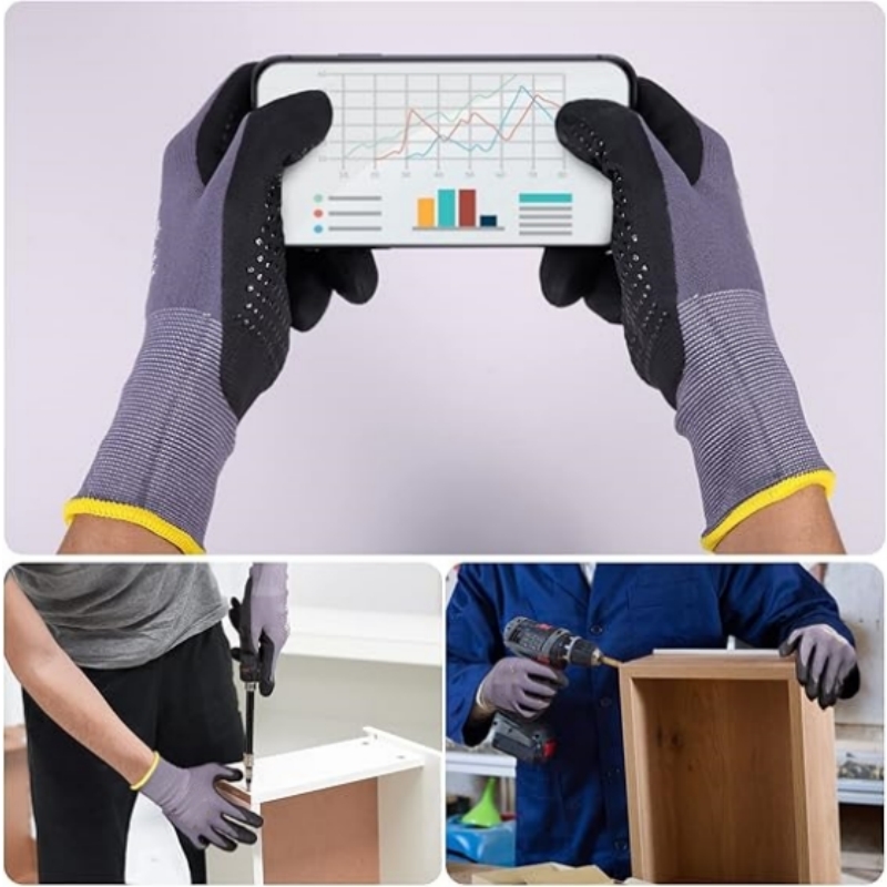Rękawice robocze z mikropianki – Nitrile Mechanic Glove recenzja i cena