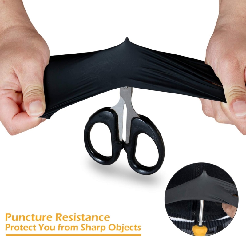 100 SZTUK Czarne Rękawice Nitr – Latex Disposable Glove recenzja i cena