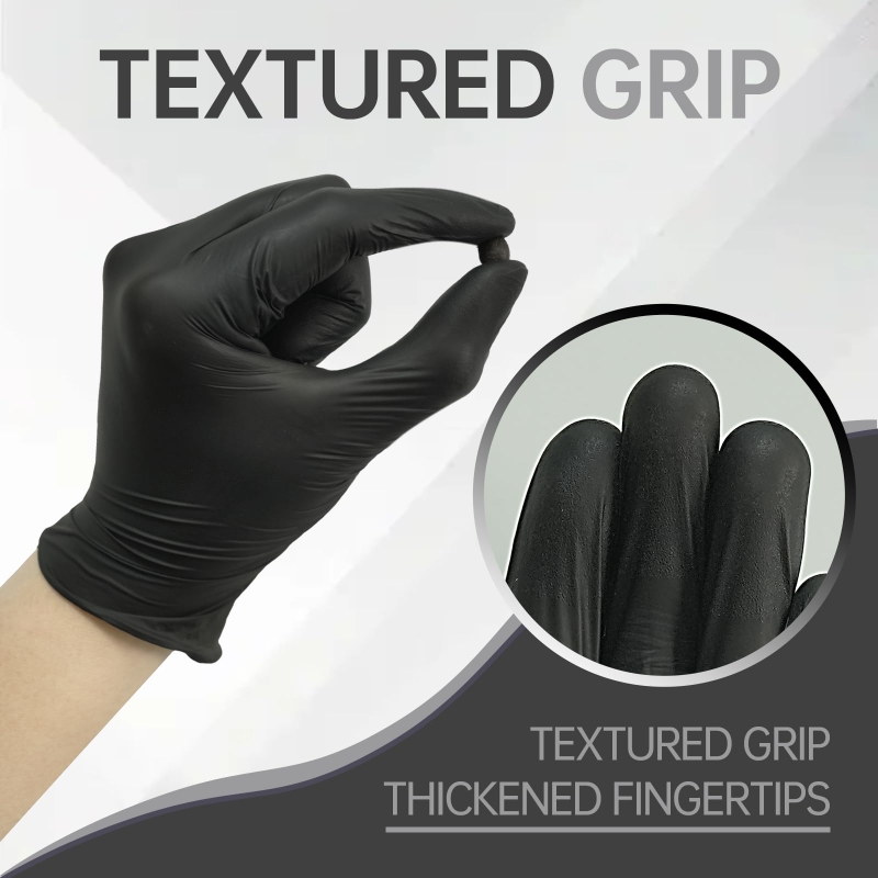 100 SZTUK Czarne Rękawice Nitr – Latex Disposable Glove recenzja i cena
