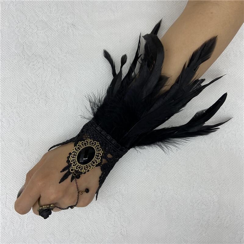 Halloween Feather koronkowe rę – Motorcycle Glove Knuckle recenzja i cena
