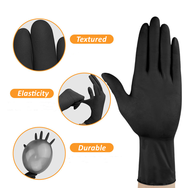 20/50/100 SZTUK Czarne Rękawic – Nitrile Mechanic Glove recenzja i cena
