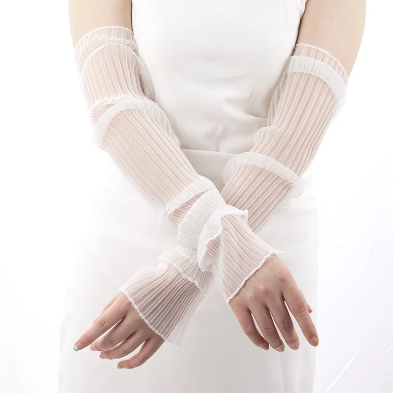 Letnie długie rękawiczki bez p – Fingerless Glove Knit recenzja i cena