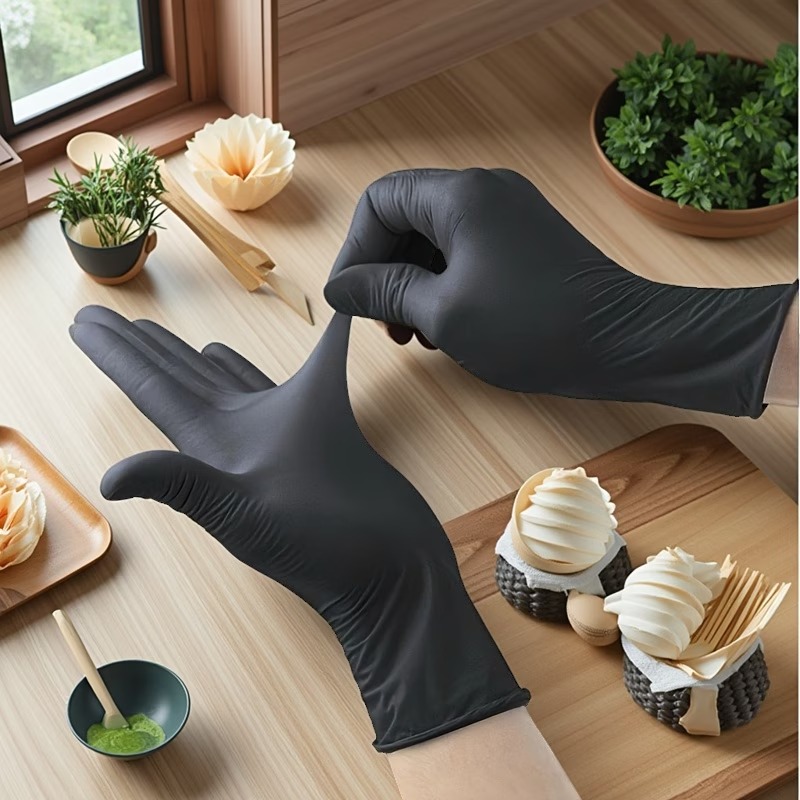 10/50/100 SZTUK Czarne Jednora – Nitrile Mechanic Glove recenzja i cena